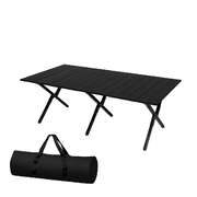 Versatile Folding Camping Table Portable Black - Scandi Inspired