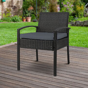 Outdoor Dining Chairs Patio Furniture Rattan Lounge Chair Cushion Felix