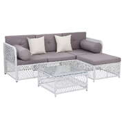 4 Seater Outdoor Sofa Set 5PCS Table Chair Set Garden Patio Furniture