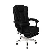 PU Leather Executive Racer Office Chair Black