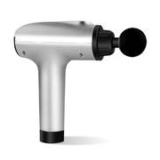Massager Gun Vibrating Relaxing LCD 4 Head Silver