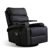 Contemporary Massage Chair Recliner 360 Swivel Black - Easy Assembly