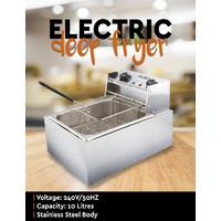 Commercial Electric Deep Fryer with Single 10L Basket