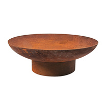 Open Fire Pit Bowl Natural Rust Finish