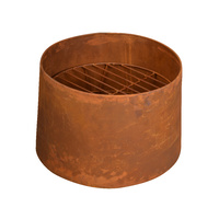 Round Rustic Fireplace 38 x 38 x 24cm