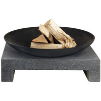 Fire Pit Granito Stone Base 46 x 58.5 x 14cm with Bowl 59 x 12cm