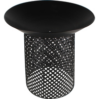 Black Iron Round Fire Pit W/ Stand 56X56X58Cm