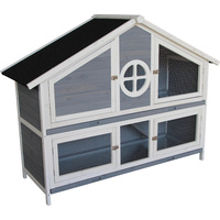 Cottage Style 2 Storey Rabbit Hutch 144*57.5*110