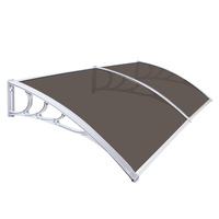 Door Canopy 100X200Cm White Tinted