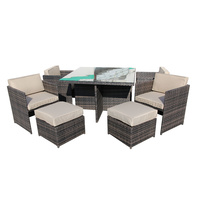 Canggu Wicker Rattan OutdoorSofa Lounge 5Pc Set