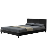 Kaapo Queen Size Bed Frame Black 203 x 153 x 89cm