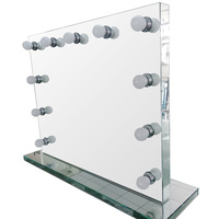 Hollywood Frameless Makeup Mirror with Lights and Dimmer Switch 65 x 80 x 7cm