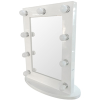 Hollywood Vanity Makeup Mirror Aluminium with Lights and Dimmer Switch 65 x 50 x 5.5cm