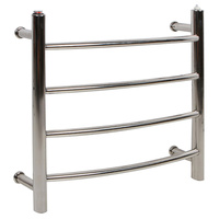 4 Ring Electric Heated S/S Towel Rack 220-240V Mounted