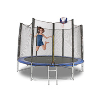Trampoline 10ft/3m with Ladder and Basketball Hoop