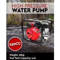 Double Impeller High Pressure Fire Fighting Water Pump 230cc