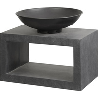 Granite Fibre Lite Fire Bowl Rectangle 64 x 36 x 36cm