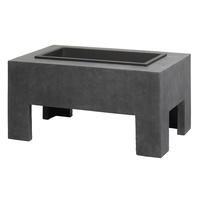 Granite Fire Table Rectangular 39 x 78 x 48cm