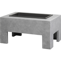 Cement Fibre Lite Fire Bowl Rectangle 78 x 48 x 39cm