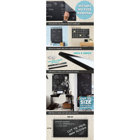 Blackboard Removable Vinyl Chalkboard Decal 45 x 200cm