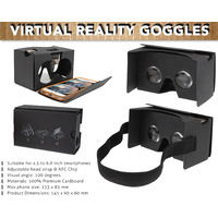 Google Cardboard V2 Headset Kit Virtual Reality Black