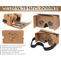 Google Cardboard V2 Headset Kit Virtual Reality Brown