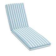 Outdoor Chaise Lounge Cushion Blue 183x54x8cm