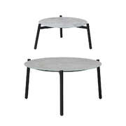 Outdoor Patio Set 2pc Grey Table Sets 4pc Rattan Black Chairs