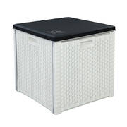 Outdoor Storage Box Seat Bench Deck Organiser 106L