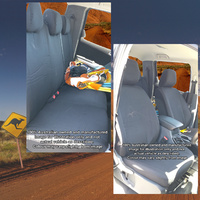 FRONT AND REAR (CENTRE ROW) TOUGH AUST MADE CANVAS STYLE SEAT COVERS SUIT MOST VEHICLES