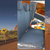 REAR (CENTRE ROW) PAIR TOUGH AUST MADE CANVAS STYLE SEAT COVERS SUIT MOST VEHICLES