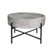 Foot Stool Ottoman Footstool Grey