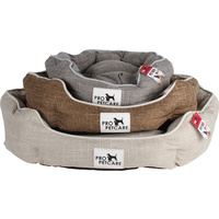 Set of 3 Pet Bed Deluxe Cross Hatch S 45 x 40 x 16 M 57 x 52 x 16 L 70 x 65 x 16cm