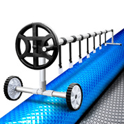 Pool Cover 500 Micron 10x4m Silver Swimming Pool Solar Blanket 4m Roller