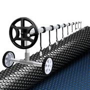 Pool Cover 600 Micron 6.5x3m w/ Roller 4m Swimming Pools Black Solar Blanket