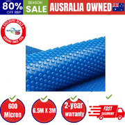 Pool Cover 600 Micron 6.5x3m Swimming Pool Solar Blanket Blue