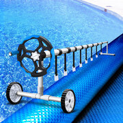 Swimming Pool Cover Pools Roller Wheel Solar Blanket 500 Micron 9.5X5M