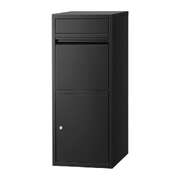 Parcel Letterbox Drop Box Package Mailbox Black