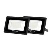 2xLED Flood Light 30W Outdoor Lamp Cool White