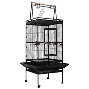 i.Pet Pet Bird Cage with Perch - Black