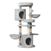 Cat Tree Tower Scratching Post Scratcher Wood Condo House Toys Bed 123Cm