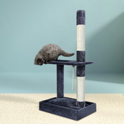Cat Tree 102Cm Scratching Post Tower Scratcher House Board Grey