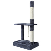 Cat Tree 102Cm Scratching Post Tower Scratcher House Board Grey