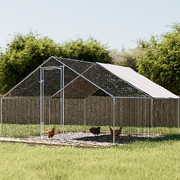 Chicken Coop Cage 3X4X2M Galvanised Steel