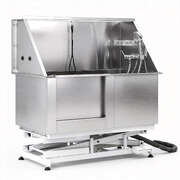 Electric Pet Bath Tub Dog Grooming Stainless Steel Wash Station 127cm