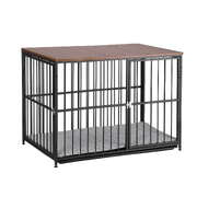 Extra Large Dog Crate Furniture 107cm Dog Cage Puppy Pet Wooden Black
