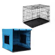 i.Pet 36inch Collapsible Pet Cage - Black