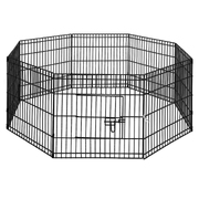 i.Pet 2X24" 8 Panel Pet Dog Playpen Puppy Exercise Cage Enclosure Fence Play Pen