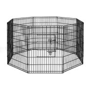 2X36" 8 Panel Dog Playpen Pet Fence Exercise Cage Enclosure Play Pen