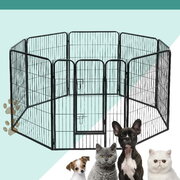 i.Pet 8 Panel Pet Dog Playpen Puppy Exercise Cage Enclosure Fence Play Pen 80x100cm